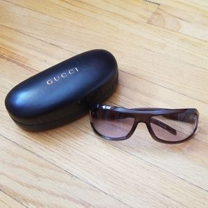Womens Gucci Brown Silver Sunglasses 1511 Z5D